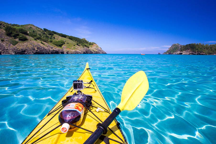 Paddle across the Bonin Blue waters via sea kayak