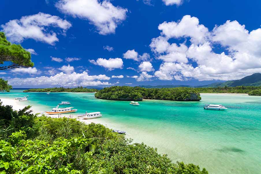 Ishigaki Island (石垣島) — home to picturesque beaches like Kabira Bay and Yonehara Beach
