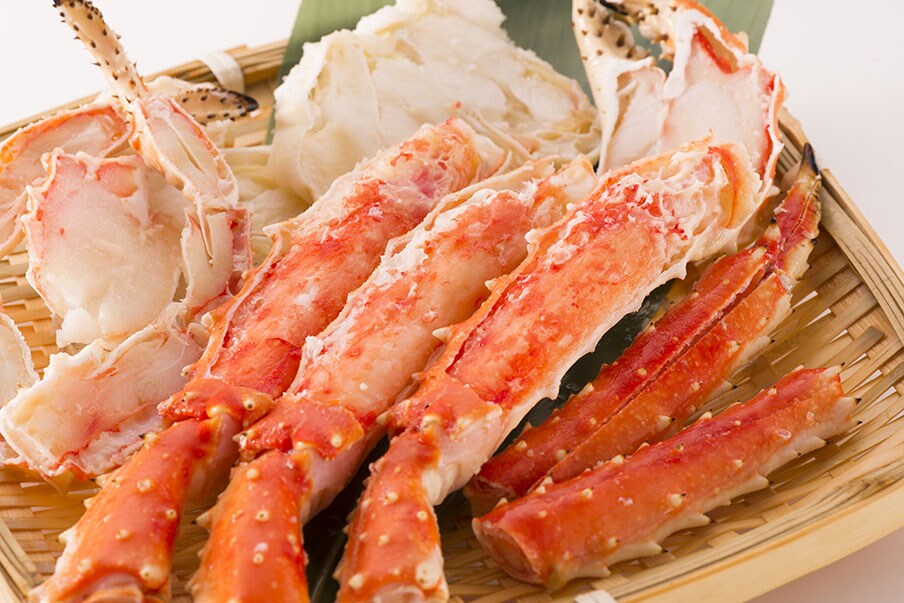 King crab, snow crab, and horsehair crab