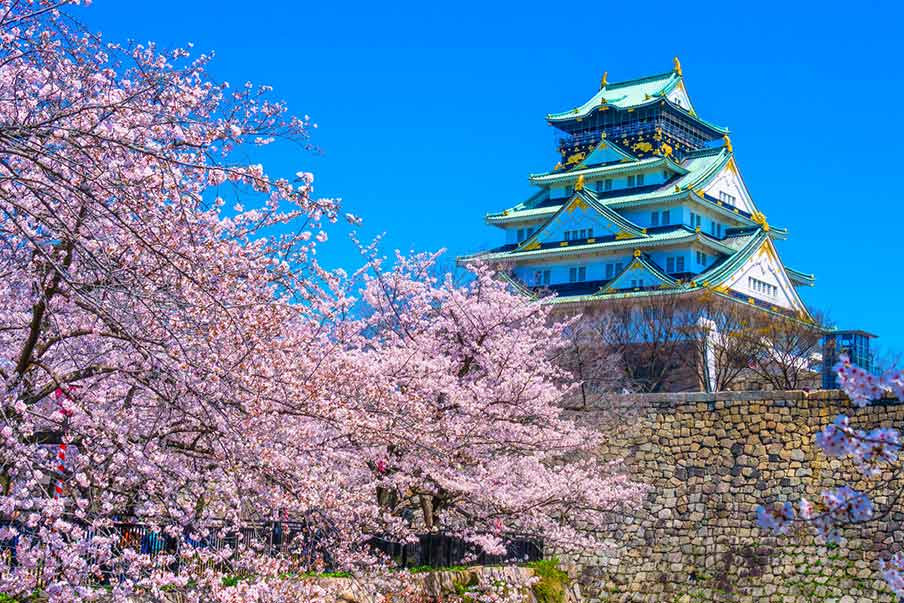 寺廟和城堡的巔峰景致