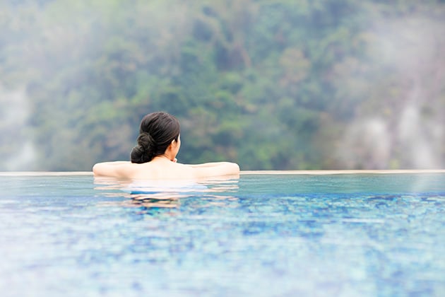 Soak in the hot springs