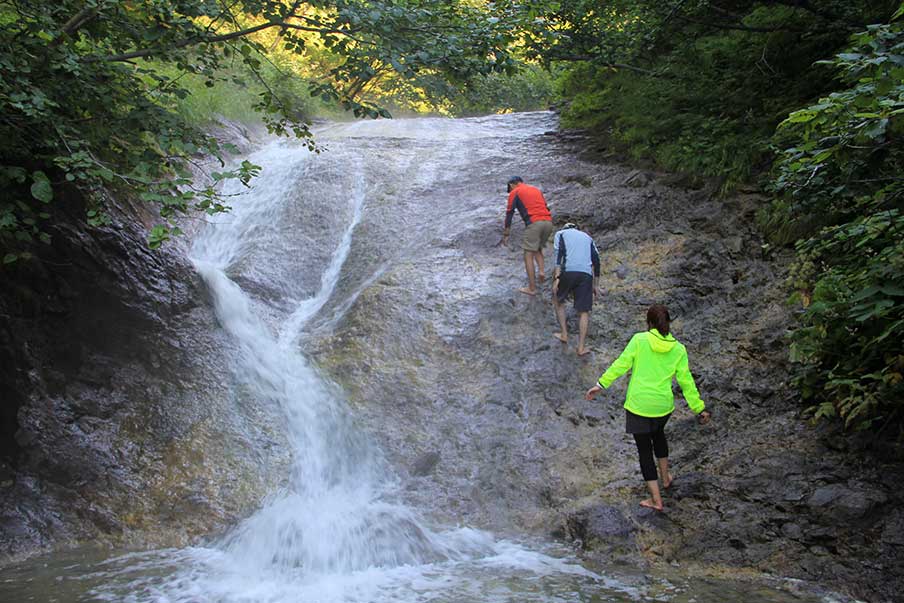 Soak in the Kamuiwakka Hot Falls