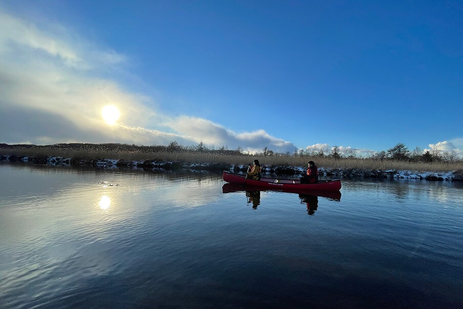 Take a bird-watching hike along sacred Lake Utonai