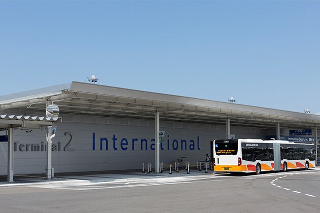 How can I transit from Osaka to a domestic flight?