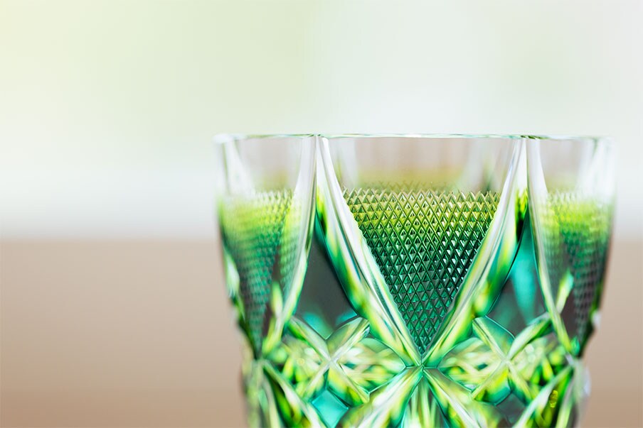 See the beautiful designs of Satsuma Kiriko glassware
