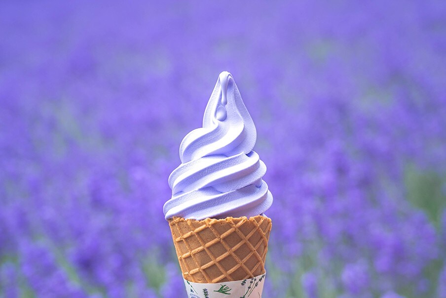 Lavender ice cream