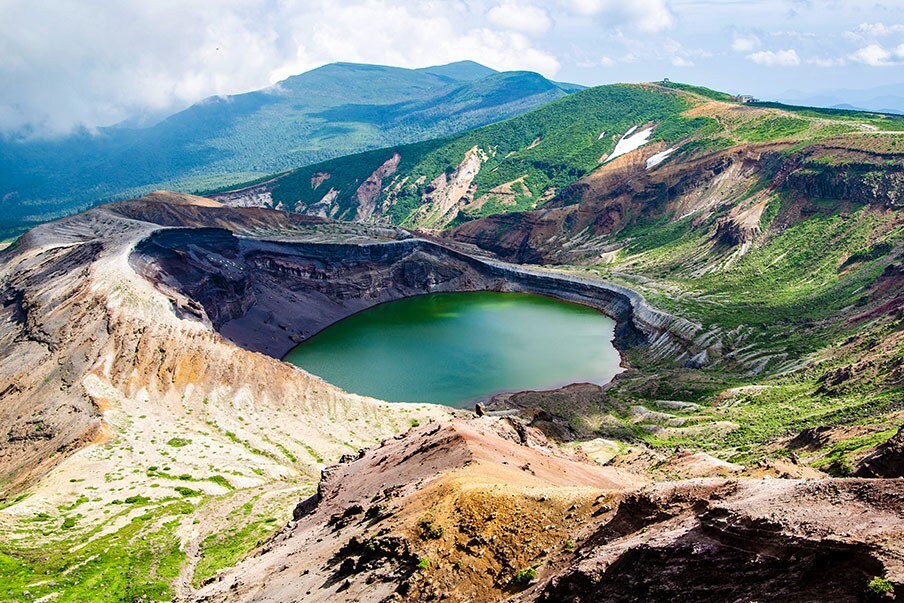 See the breathtaking views of the Zao Okama Crater in Yamagata