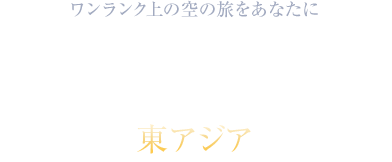 ワンランク上の空の旅をあなたにビジネスクラス プレミアムエコノミークラスで行く 東アジア