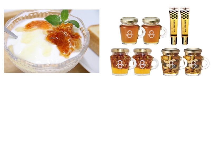 〔リセラファーム〕はちみつバラエティ4種詰合せ　の拡大画像