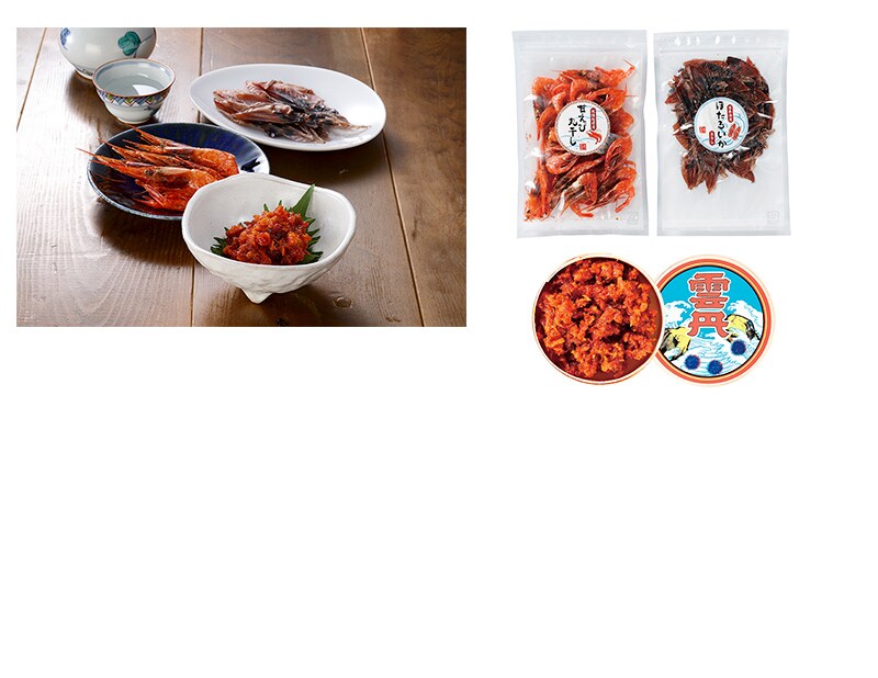 〔ヤマゴ〕越前仕立て汐うにとおつまみセット　の拡大画像