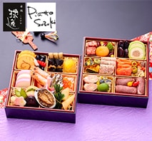 赤坂球磨川＆麻布十番ピアットスズキ監修和洋コラボ二段重