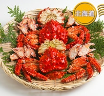 北海道産 花咲かにカット2尾