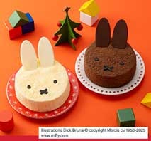 「ミッフィー＆メラニー」チーズとショコラのクリスマスケーキ