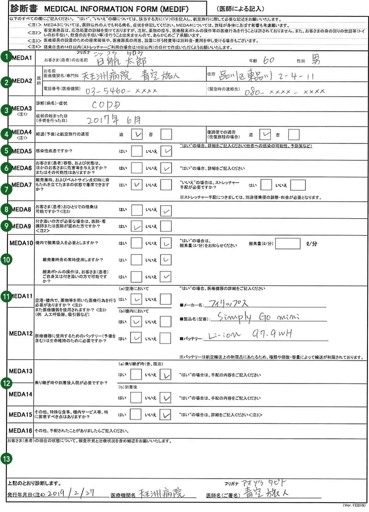 診断書 同意書について お手伝いを希望されるお客さまへのご案内 Jal