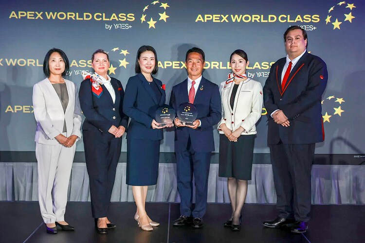 At the award ceremony