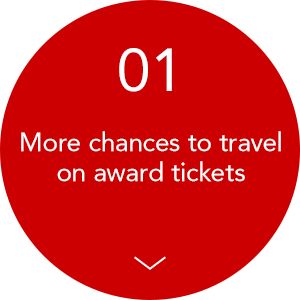1 More chances to travel on award tickets