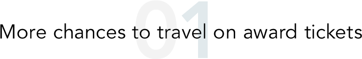 More chances to travel on award tickets