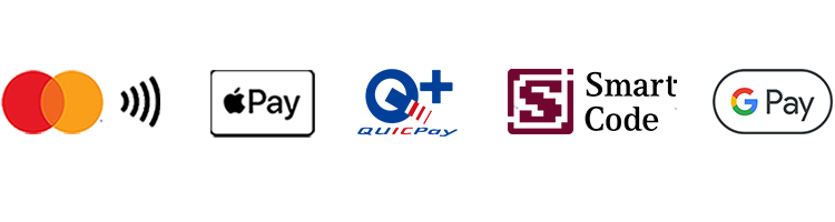 Mastercard、Apple Pay、QuicPay、Smart Code、Google Pay