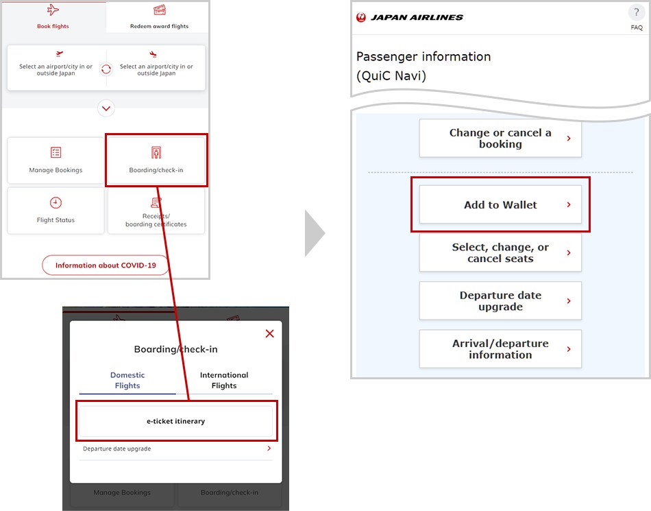 JAL Wallet (Passbook) app for iPhone