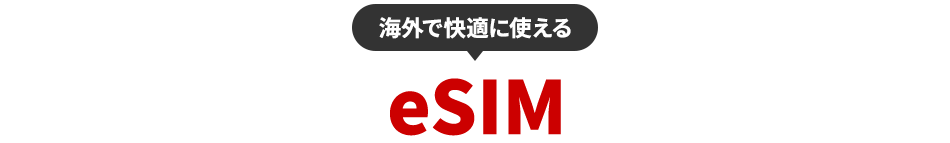海外で快適に使えるeSIM