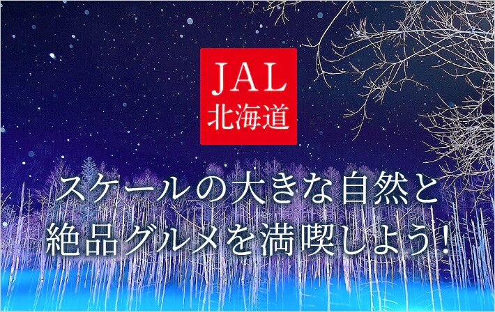 JAL北海道　スケールの大きな自然と絶品グルメを満喫しよう！