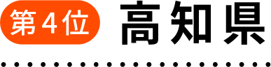 第4位 高知県