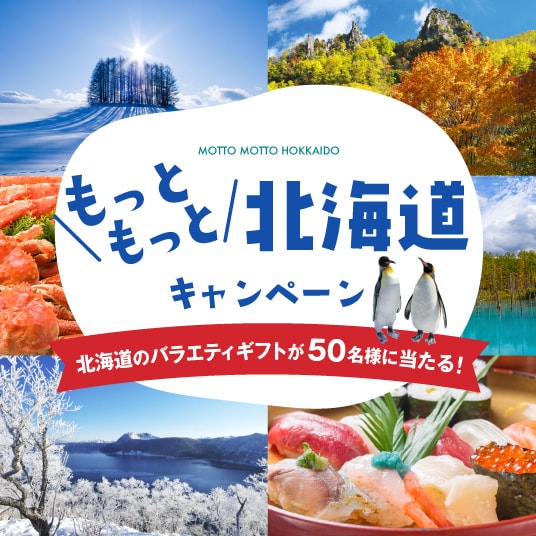もっともっと北海道キャンペーン　北海道のバラエティギフト50名様に当たる！