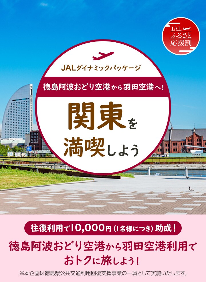 徳島阿波おどり空港から羽田空港へ 関東を満喫しよう 国内ツアー 旅行ならjalパック