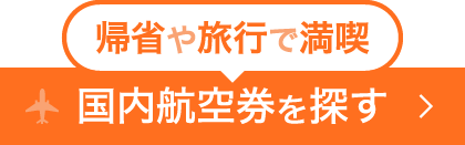 帰省や旅行で満喫　国内航空券を探す