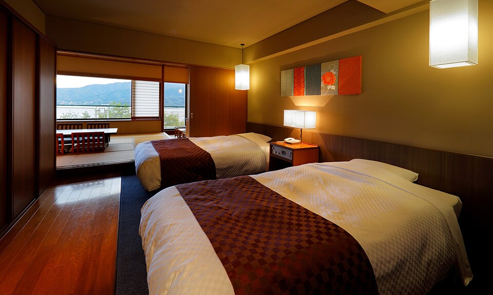 宮島対岸の旅館 庭園の宿 石亭