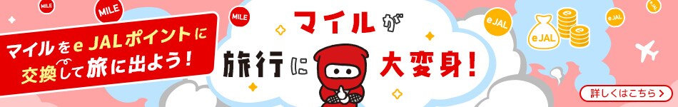 マイルが旅行に大変身！