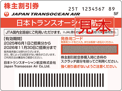株主割引券