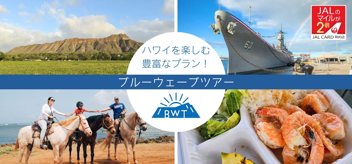 ハワイを楽しむ豊富なプラン！ ブルーウェーブツアー BWT