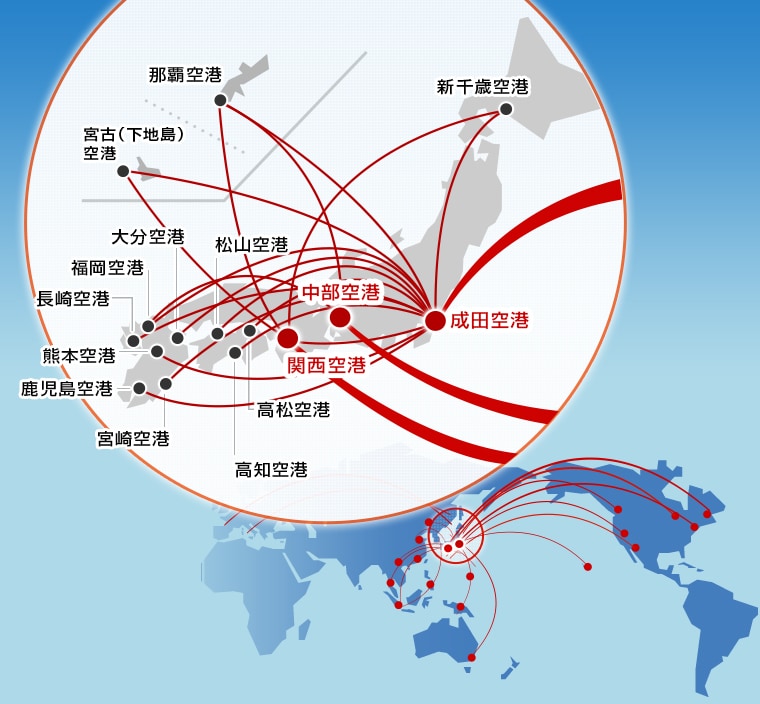 国際線への乗り継ぎ便 Jal ジェットスター ジャパン コードシェア便サービスのご案内 路線 時刻表 Jal国際線