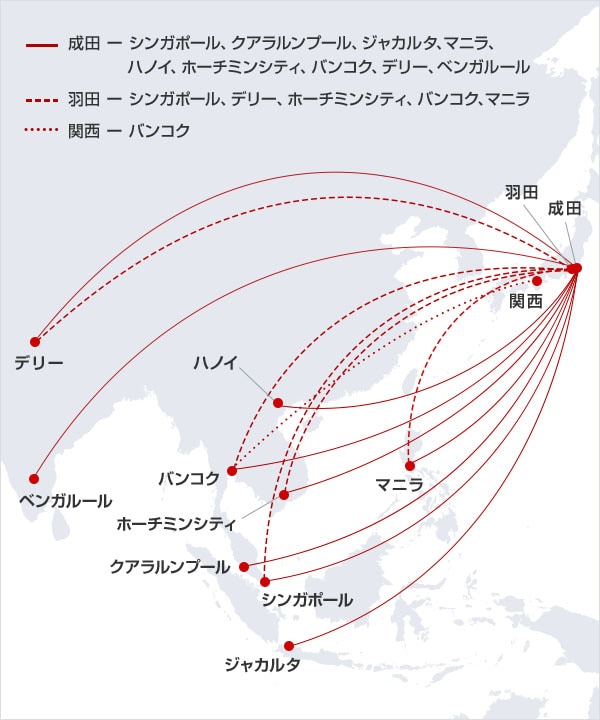 東南アジア 南アジア Jal国際線で新しい空の旅へ Jal国際線