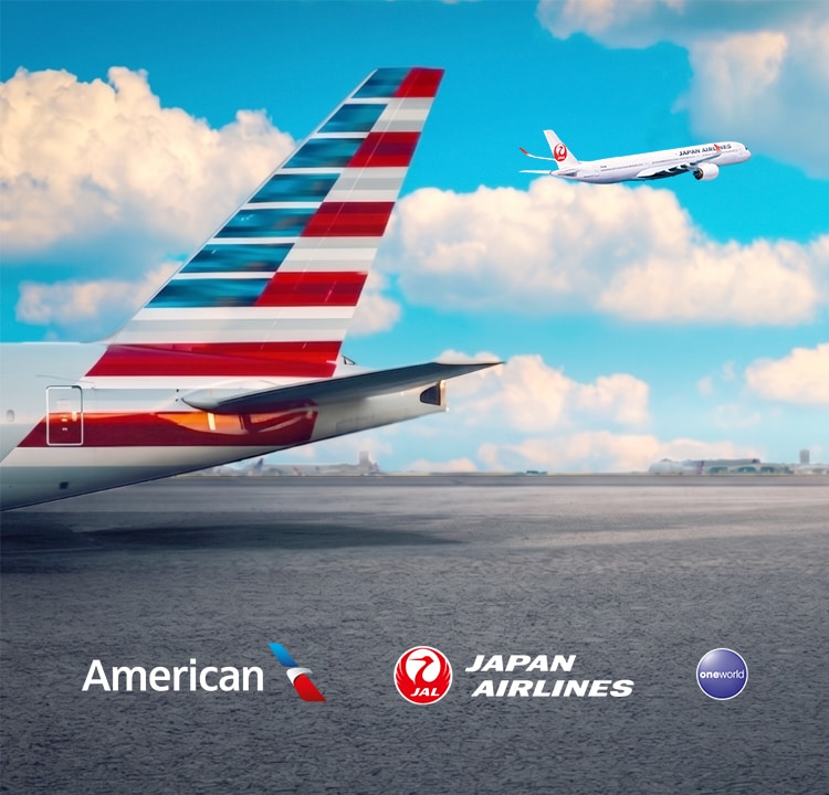 アメリカン航空 JAPAN AIRLINES one world