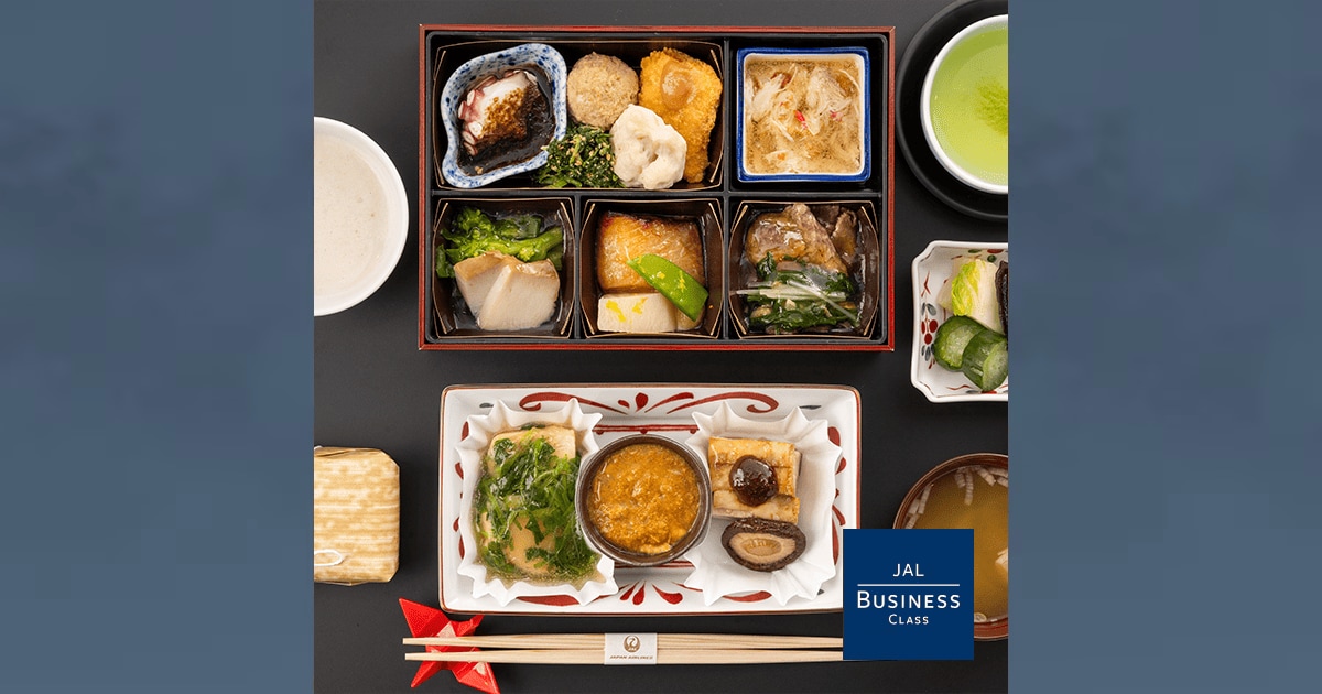 JAL国際線 ビジネスクラス 機内食