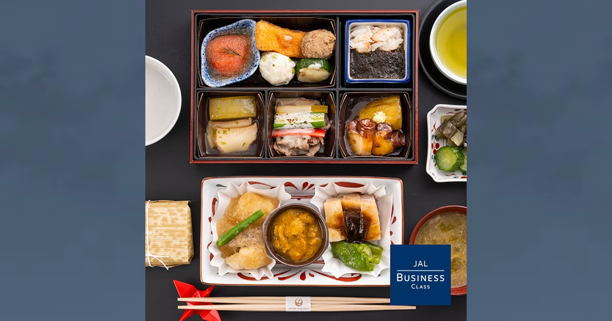 JAL国際線 ビジネスクラス 機内食