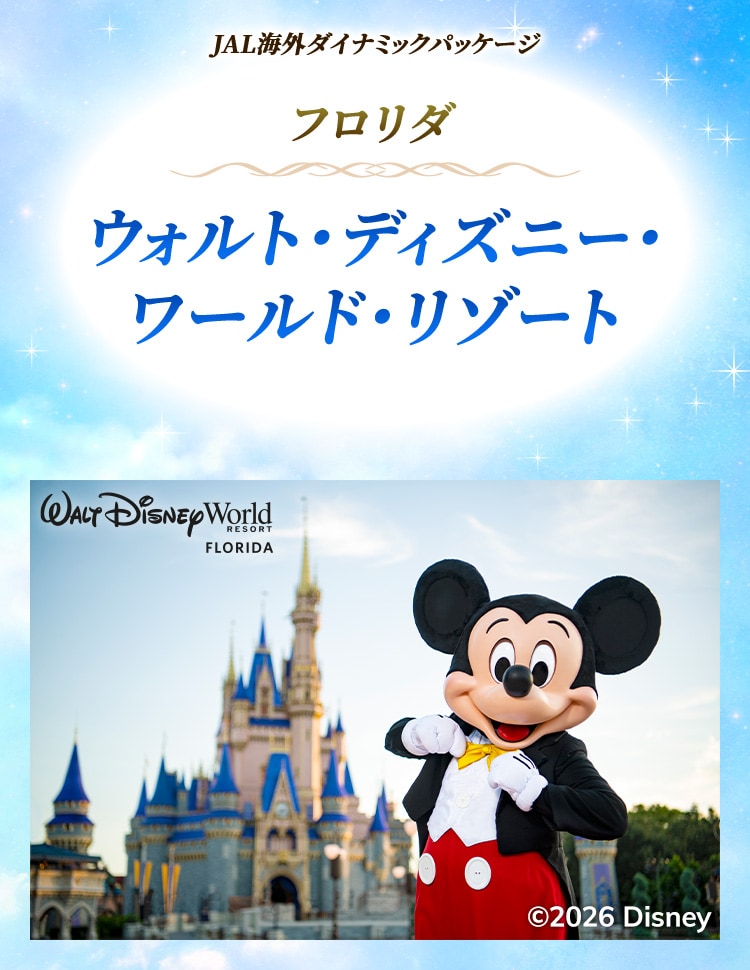 JAL海外ダイナミックパッケージ ウォルト・ディズニー・ワールド・リゾート