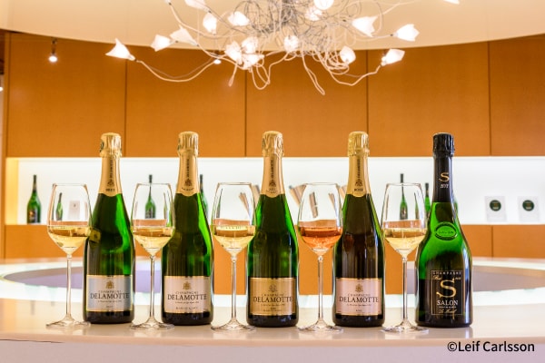 「サロン」にて試飲や昼食を満喫