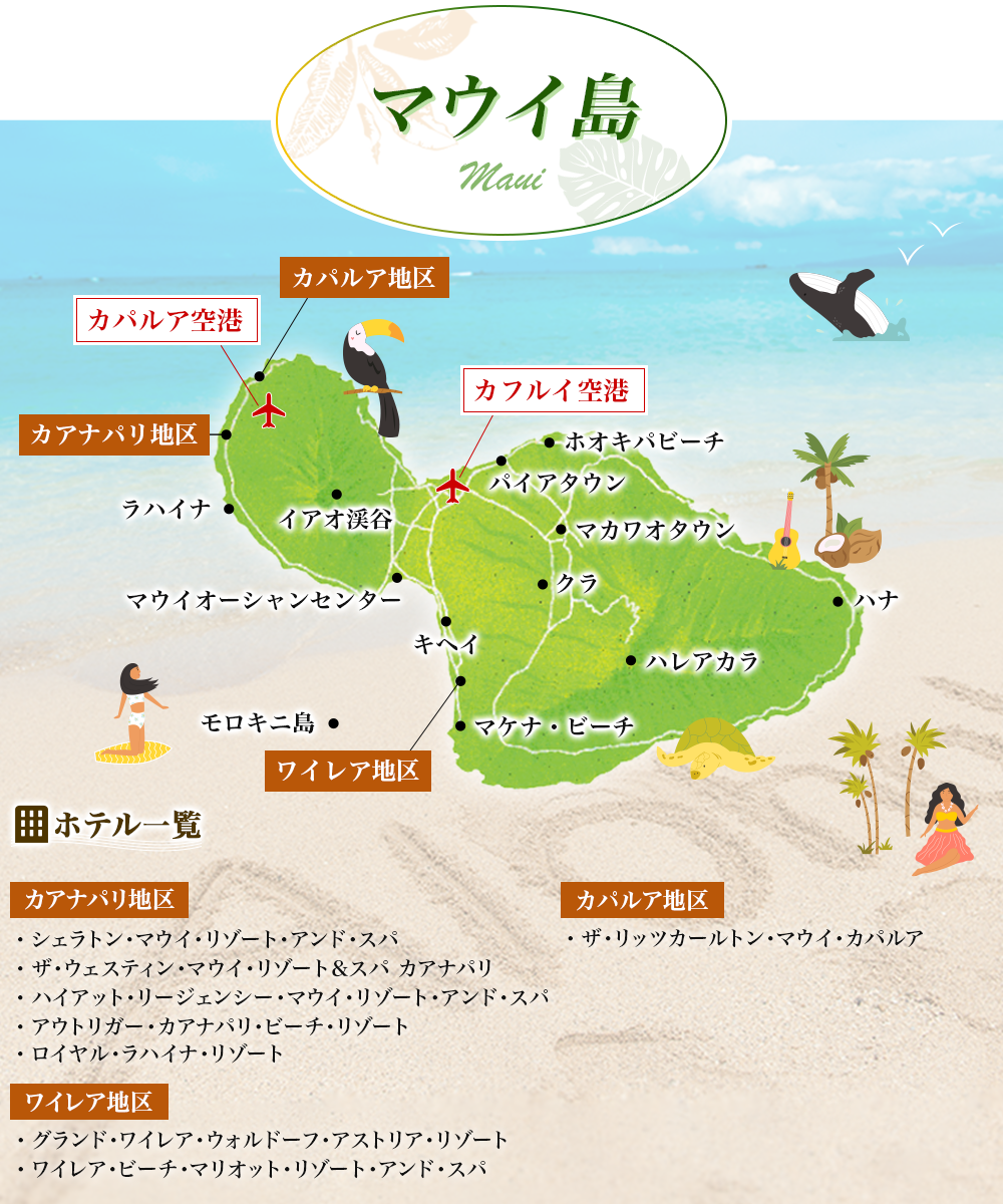 JAL HAWAIIAN ISLANDS マウイ島