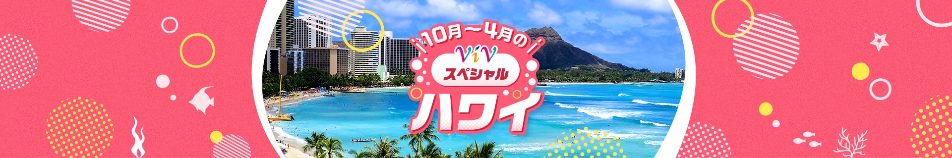 10月～4月のViV（ヴィブ）スペシャル ハワイ