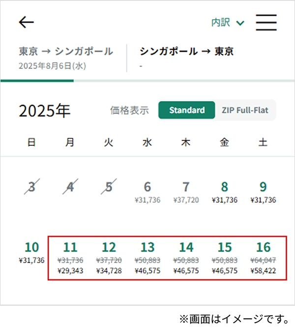 画面のイメージ