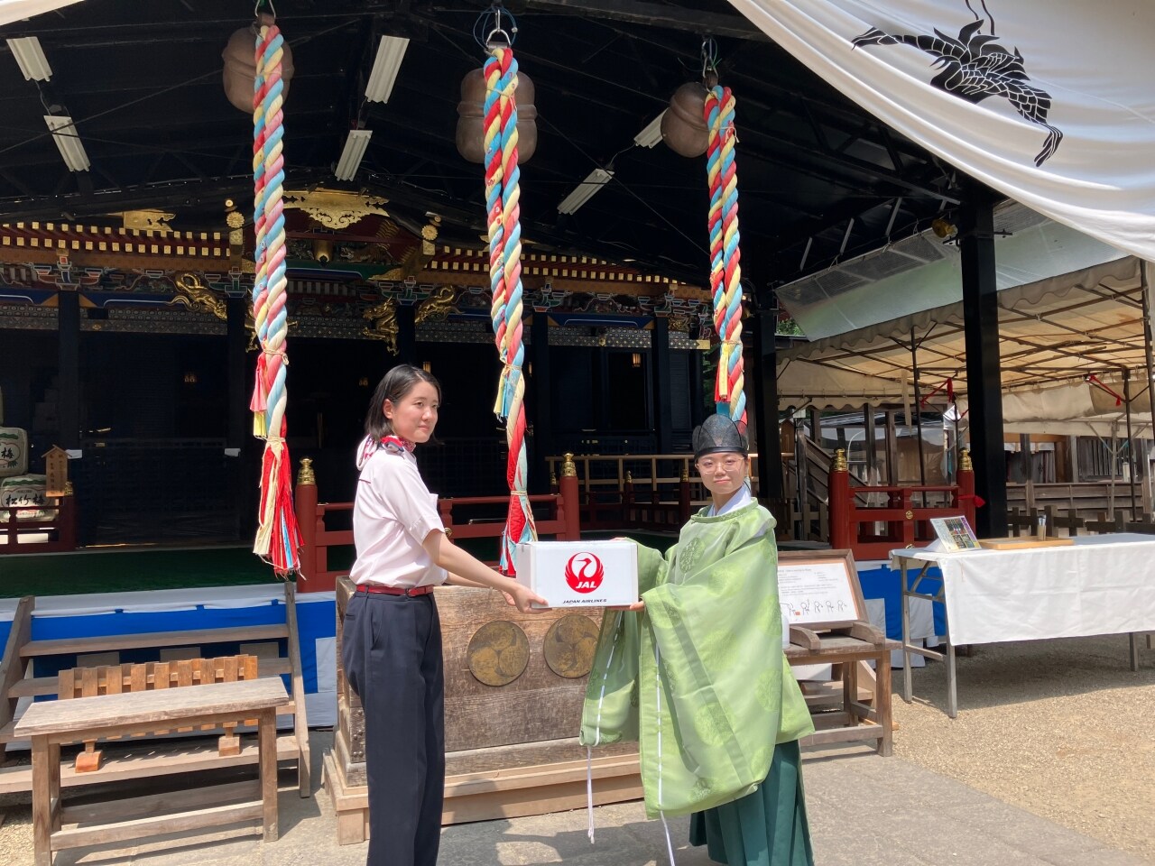 奉納の様子