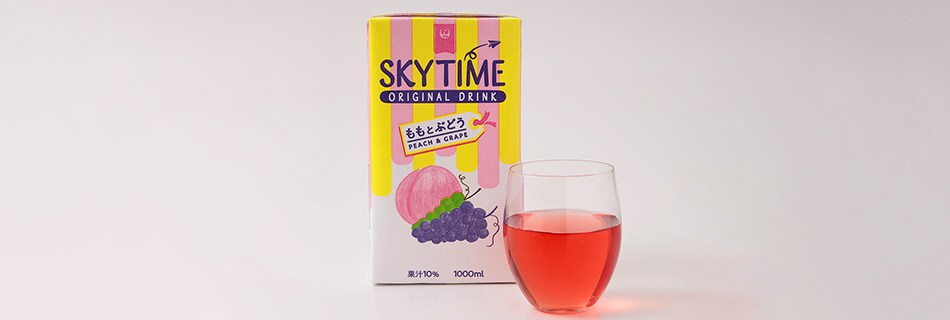 JALオリジナルドリンク スカイタイム ももとぶどう