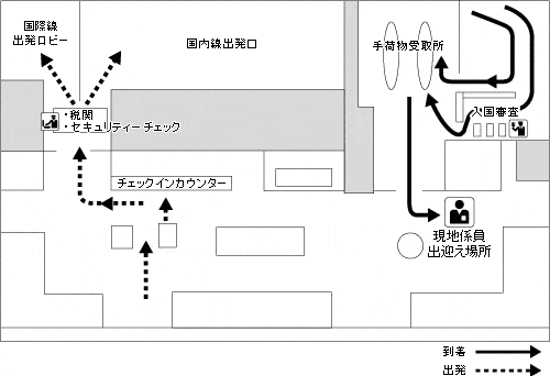 ランカウイ国際空港 1階到着・出発