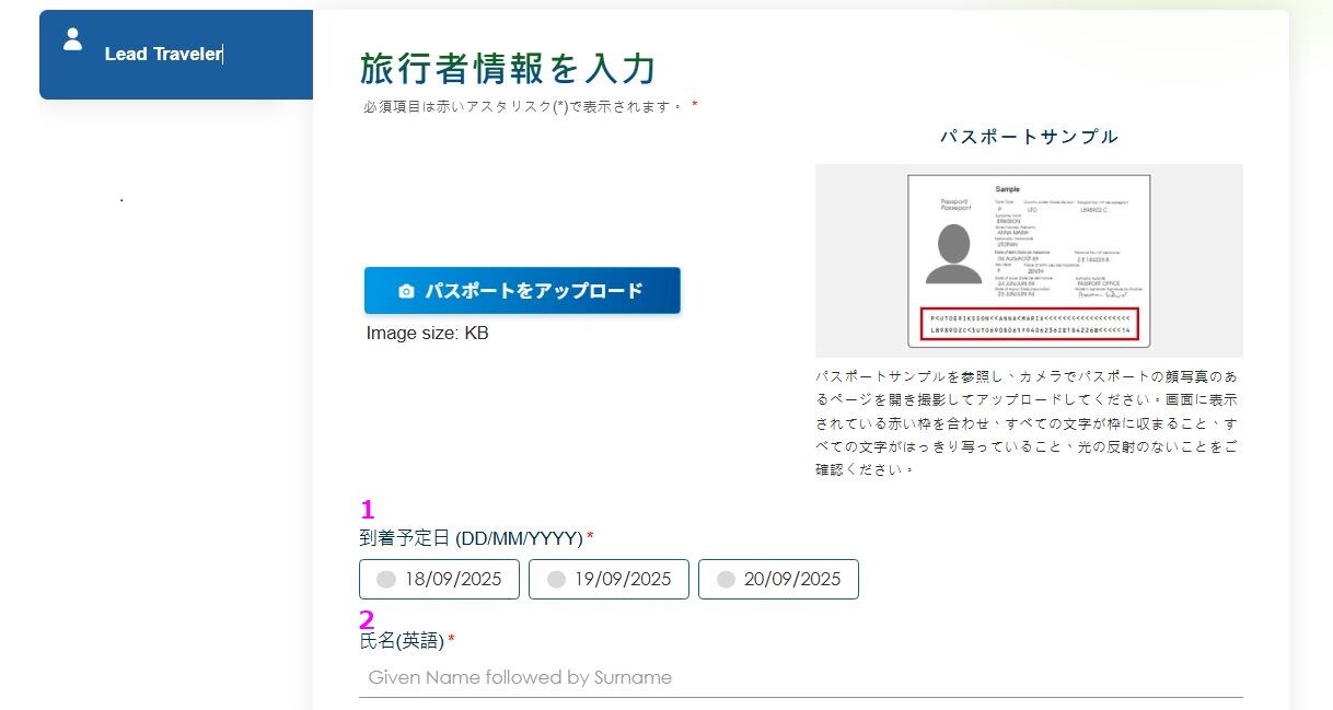 入国カード