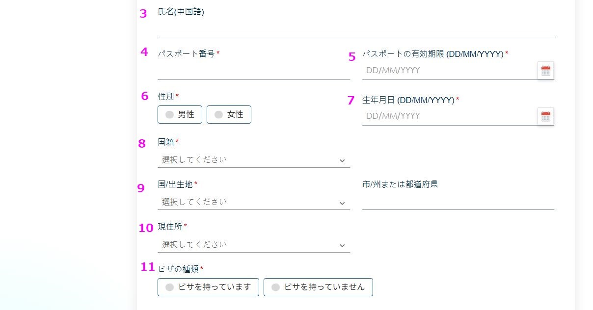 入国カード