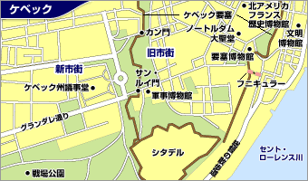 ケベック地図