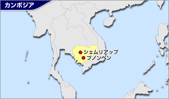 カンボジア地図